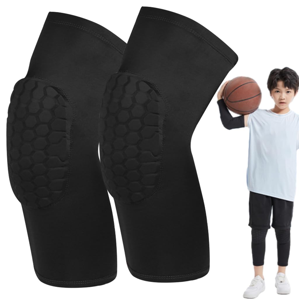 Proberos 1Pair Knee Brace for Kids Teens, Anti-collision kneepads, Overknee Stretchy Compression Leg Support Sleeve 3D Knee Protector Pad Summer Breathable Leg Support, 4-Way Stretch, L Proberos 1Pair Knee Brace for Kids Teens, Anti-collision kneepads, Overknee Stretchy Compression Leg Support Sleeve 3D Knee Protector Pad Summer Breathable Leg Support, 4-Way Stretch, L